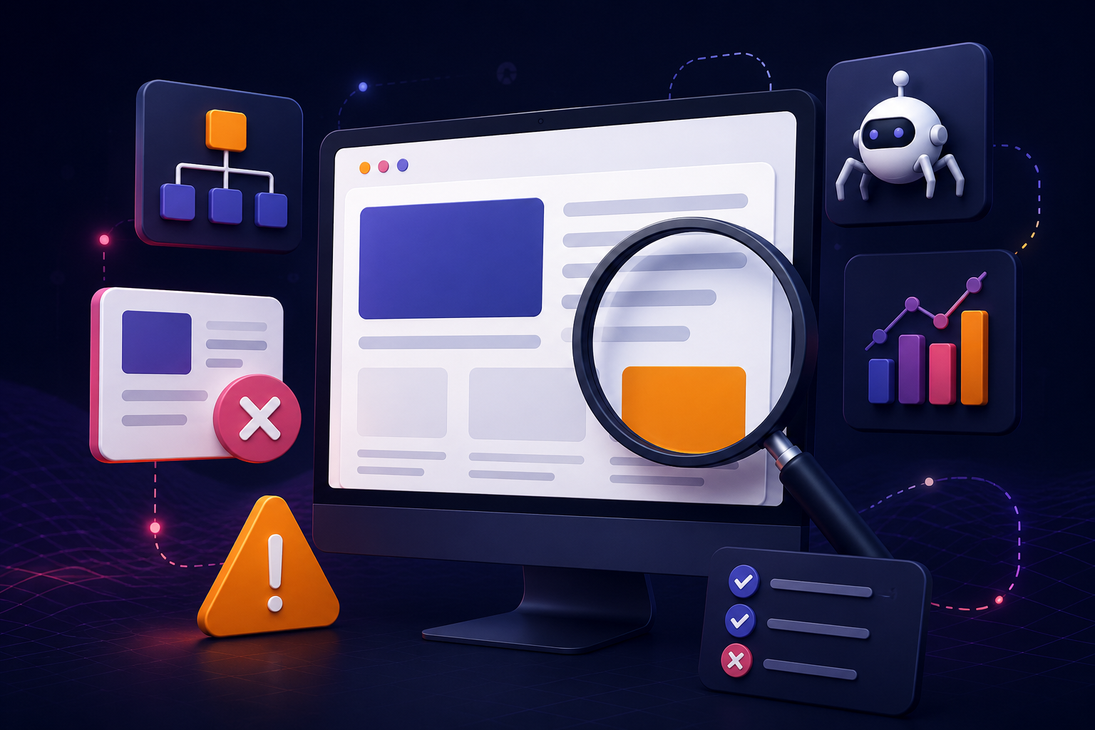 Illustration d’un audit SEO montrant pourquoi certaines pages ne sont pas indexées par Google